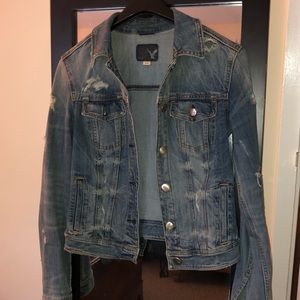 AE Distressed Denim Jacket